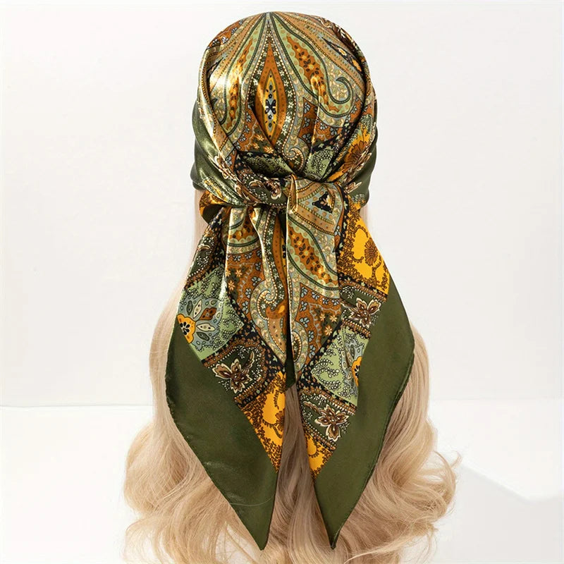 Aura Luxe – The Luxury Print Silk Scarf