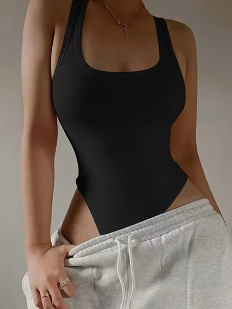 Aura Knit – The Off-Shoulder Halter Bodysuit