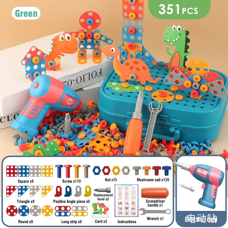 3D Puzzle Drill Tool Kit for Kids (211–351pcs)