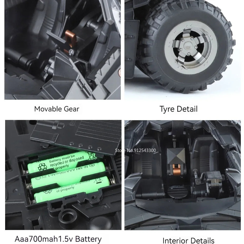 1:18 Dark Knight Batmobile – Premium Diecast Model with Lights & Sound