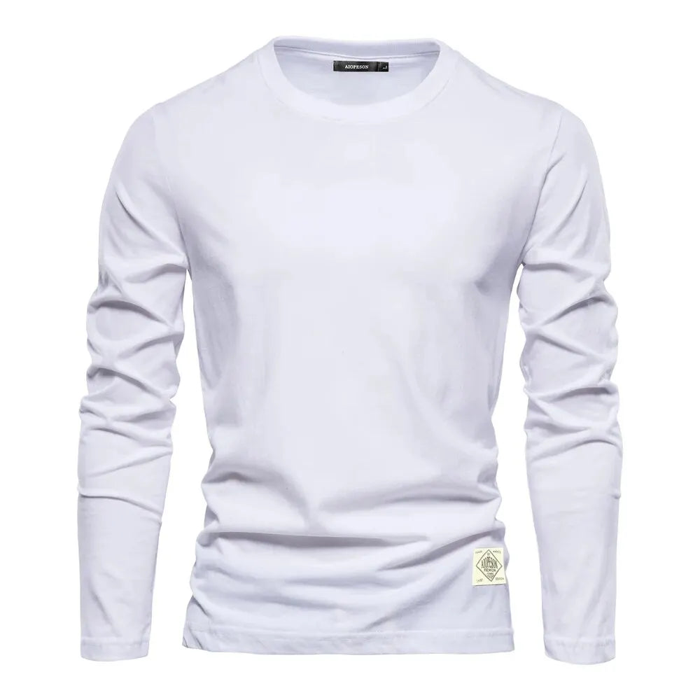 Classic Crew – The 100% Cotton Long Sleeve T-shirt