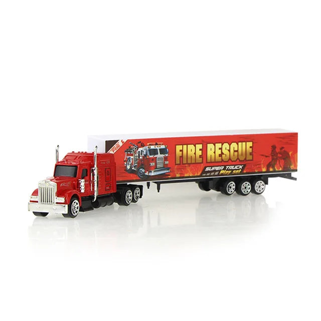 Mini Alloy Container Truck – Diecast Toy Vehicle