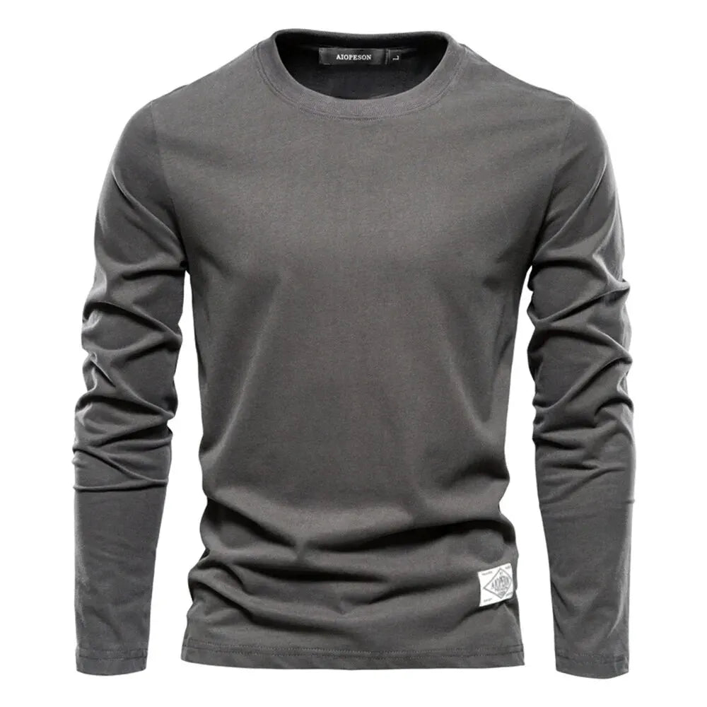 Classic Crew – The 100% Cotton Long Sleeve T-shirt