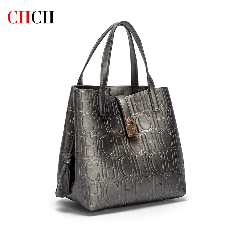 UrbanLuxe Carry – Embossed Steel Tote for Women