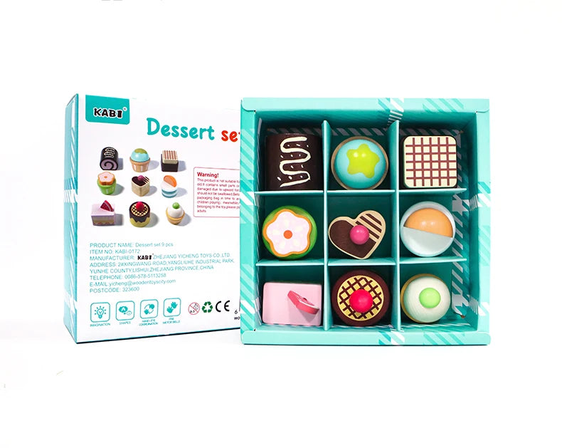 Wooden Pretend Kitchen Set for Toddlers