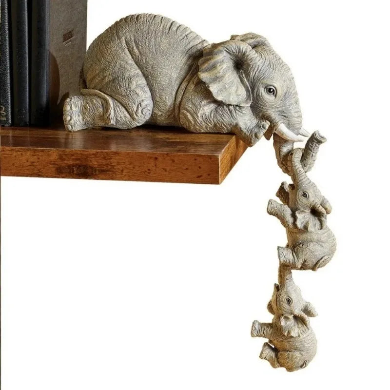 Mini Elephant Hug Set – Cute Handcrafted Home Decor