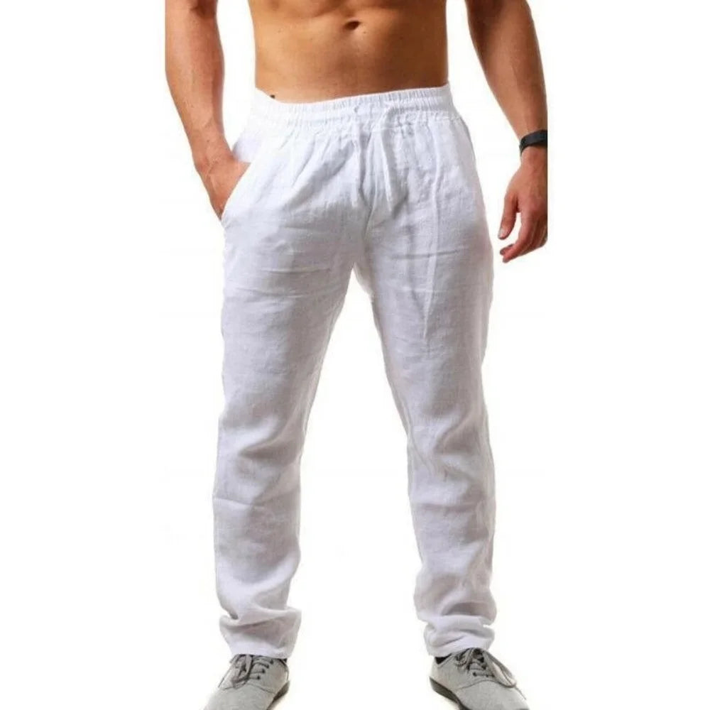 Linen Blend Trousers – The Breathable Casual Pants