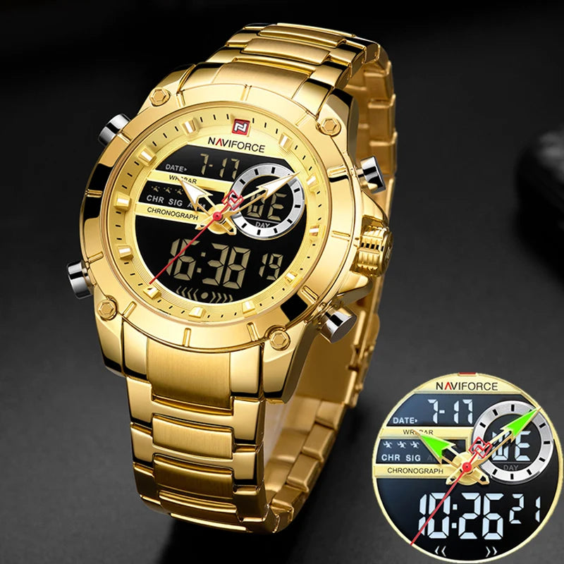 NAVIFORCE 9163 Steel Command – Military Sport Watch