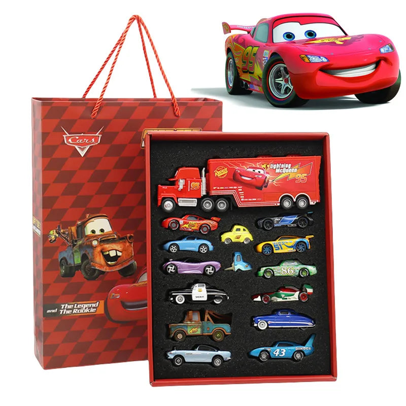 Cars Diecast Racing Set – 8/13/15 Metal Cars Gift Box
