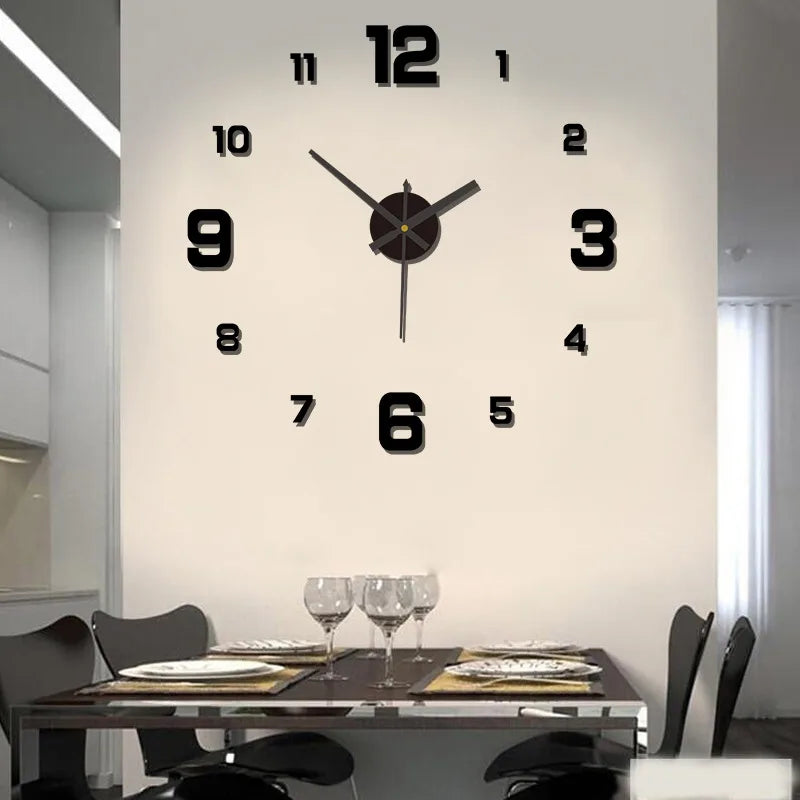 TimeFlow Frameless 3D Wall Clock