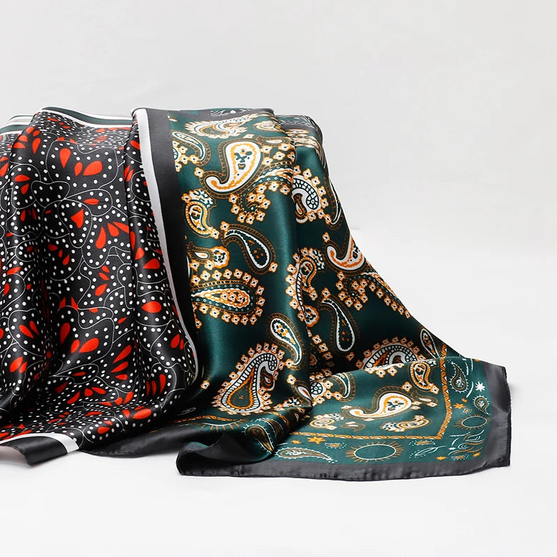 Aura Luxe – The Luxury Print Silk Scarf