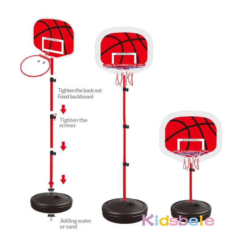Kids Adjustable Basketball Hoop Set