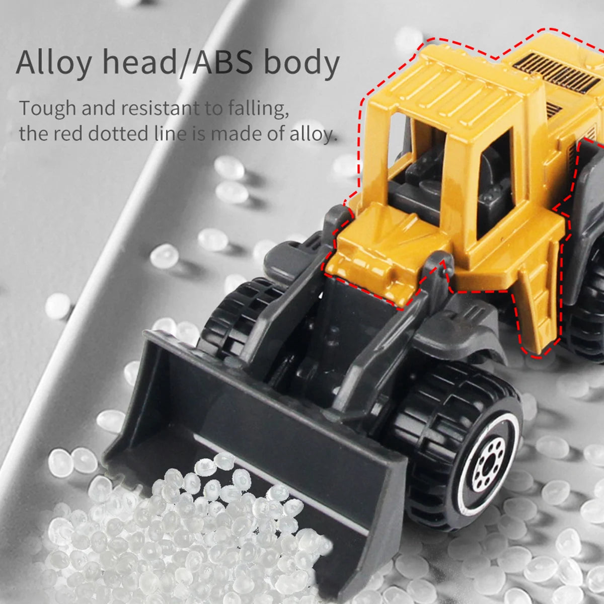 Build & Go Construction Fleet – 6-Piece Alloy Engineering Trucks Set