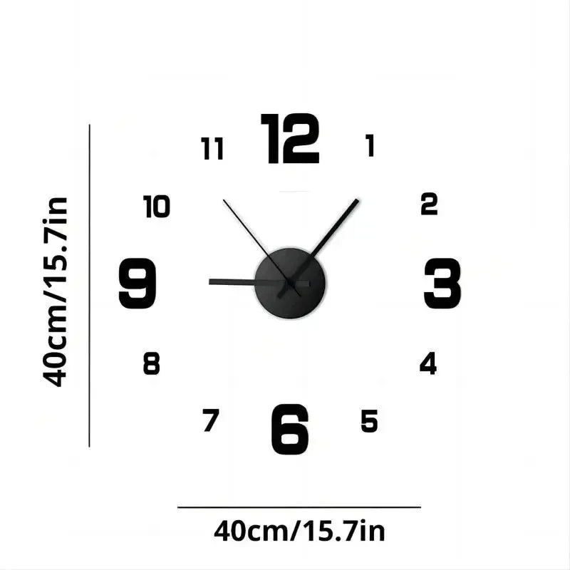TimeFlow Frameless 3D Wall Clock