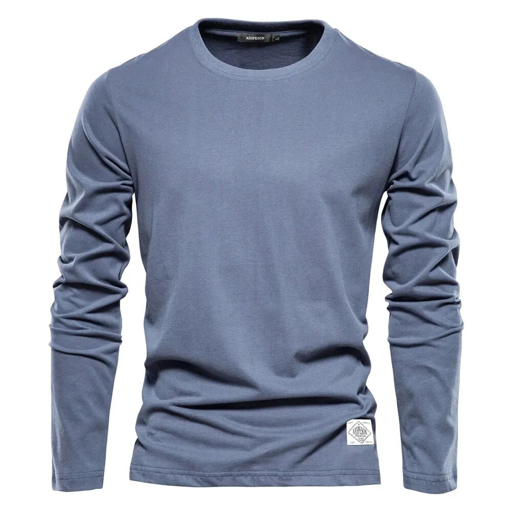 Classic Crew – The 100% Cotton Long Sleeve T-shirt