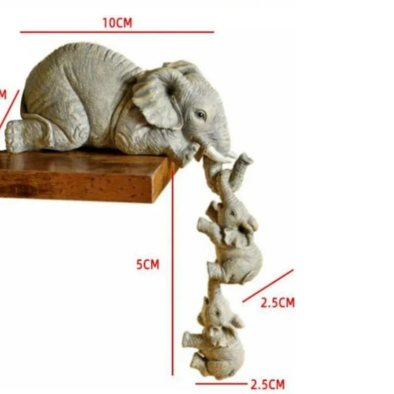Mini Elephant Hug Set – Cute Handcrafted Home Decor