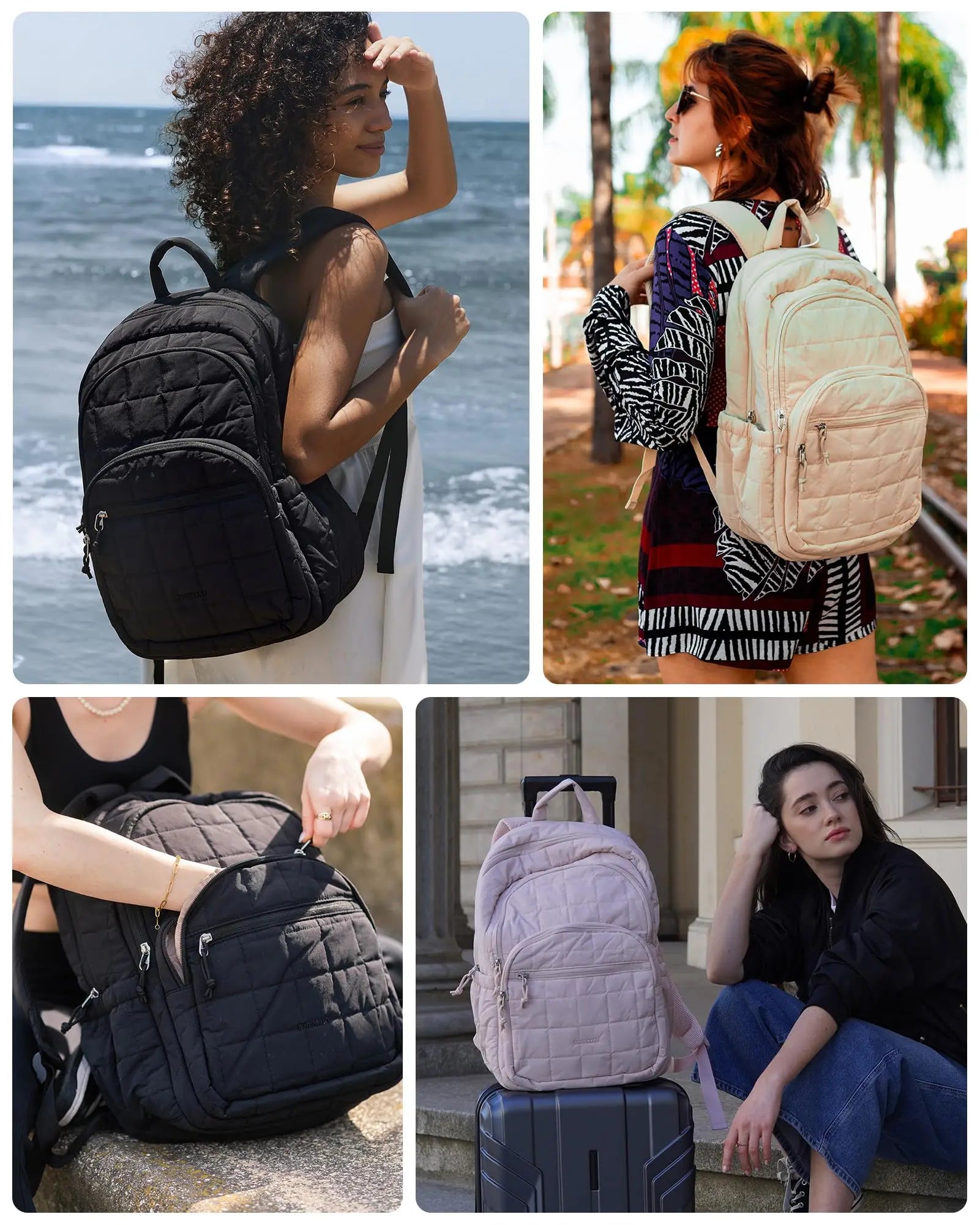 SmartLuxe Carry – Women’s Waterproof Backpack