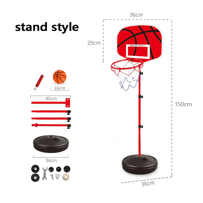 Kids Adjustable Basketball Hoop Set