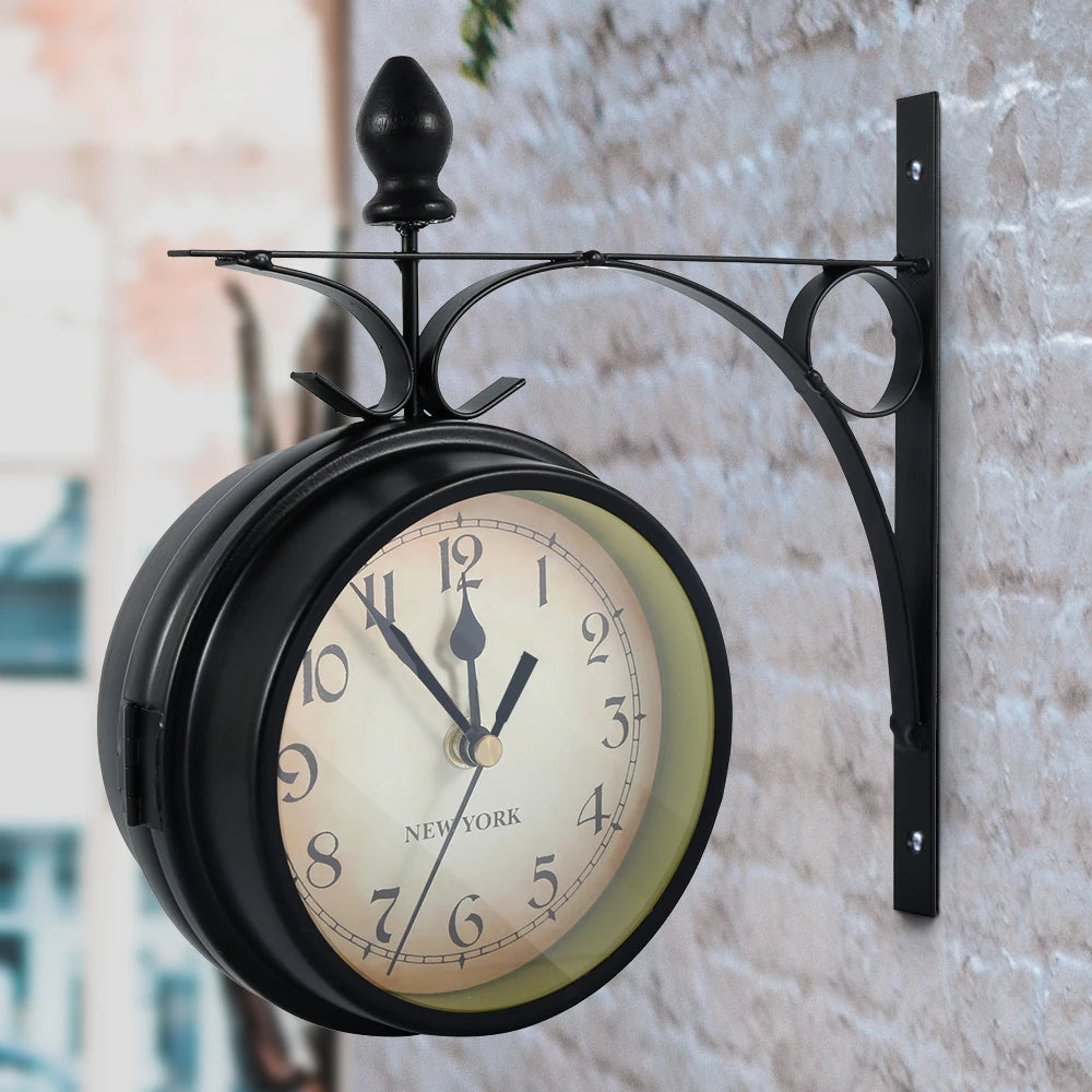Vintage Timekeeper Double Clock