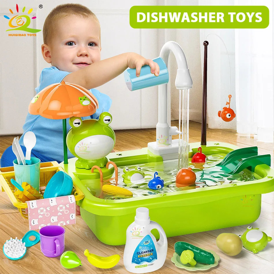 Splash & Spin Electric Dishwasher Playset