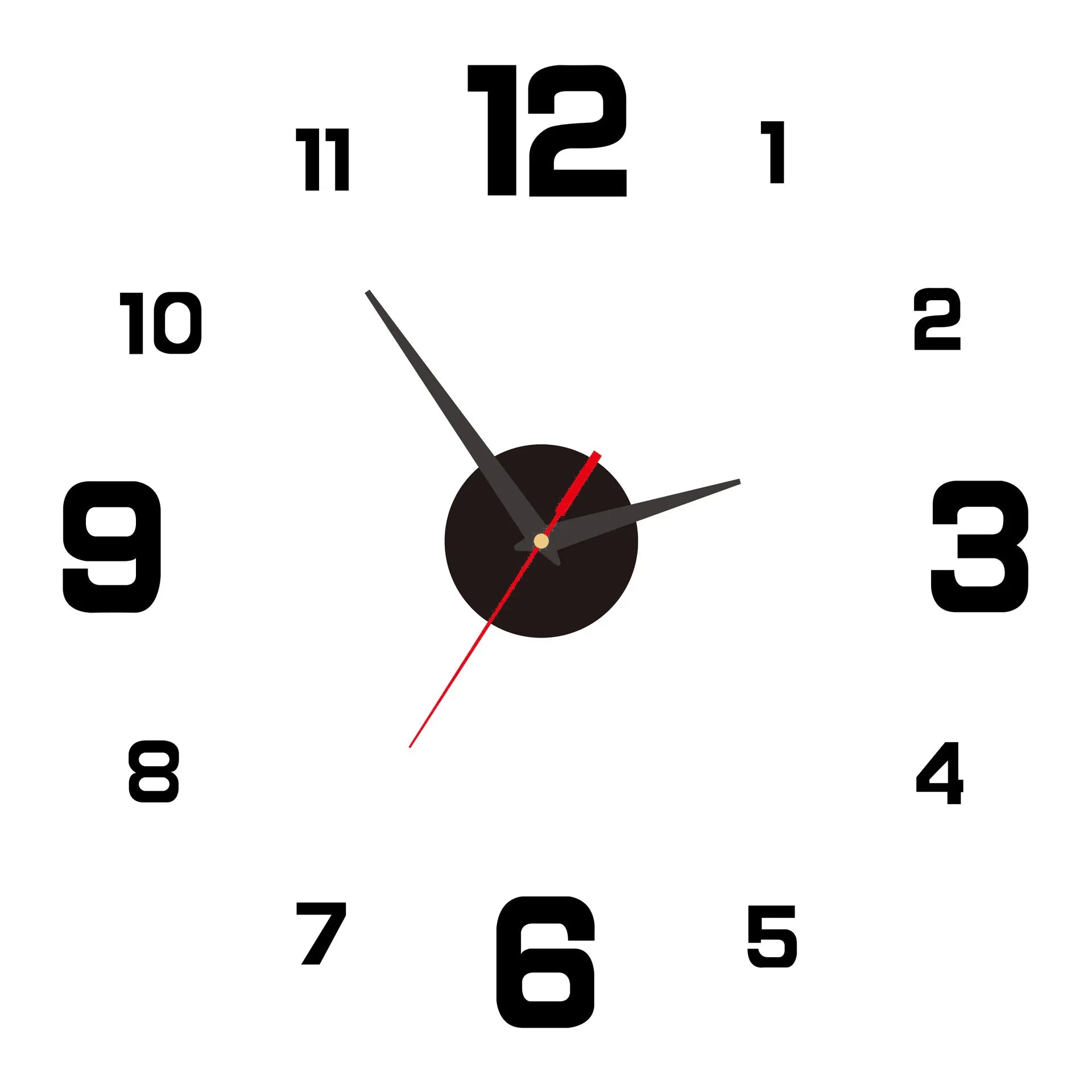 TimeFlow Frameless 3D Wall Clock