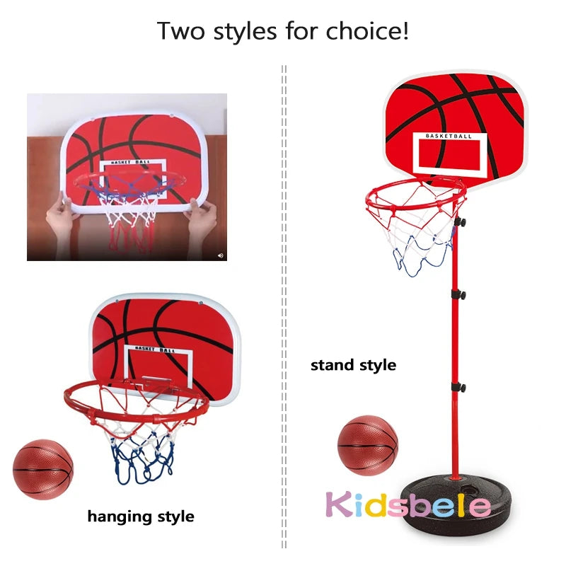 Kids Adjustable Basketball Hoop Set