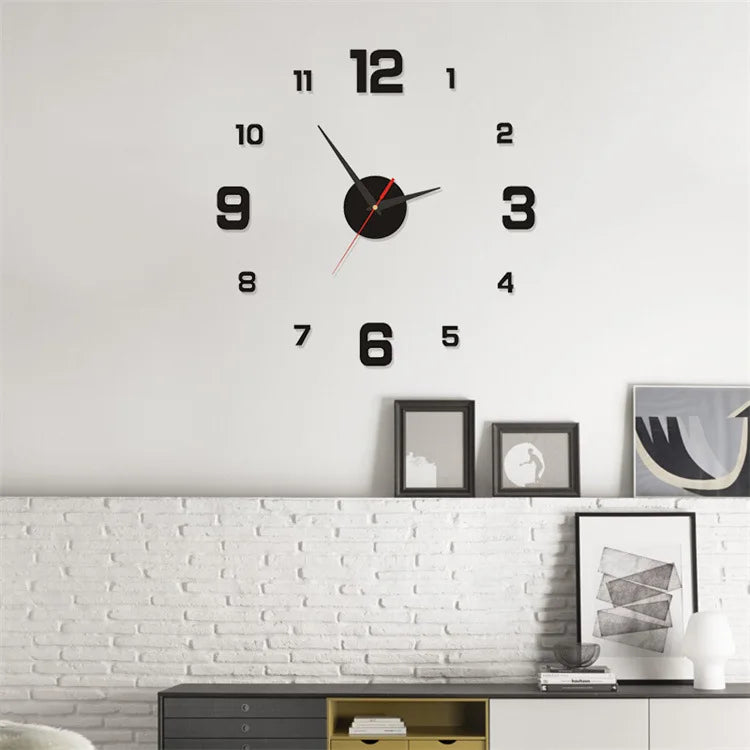 TimeFlow Frameless 3D Wall Clock