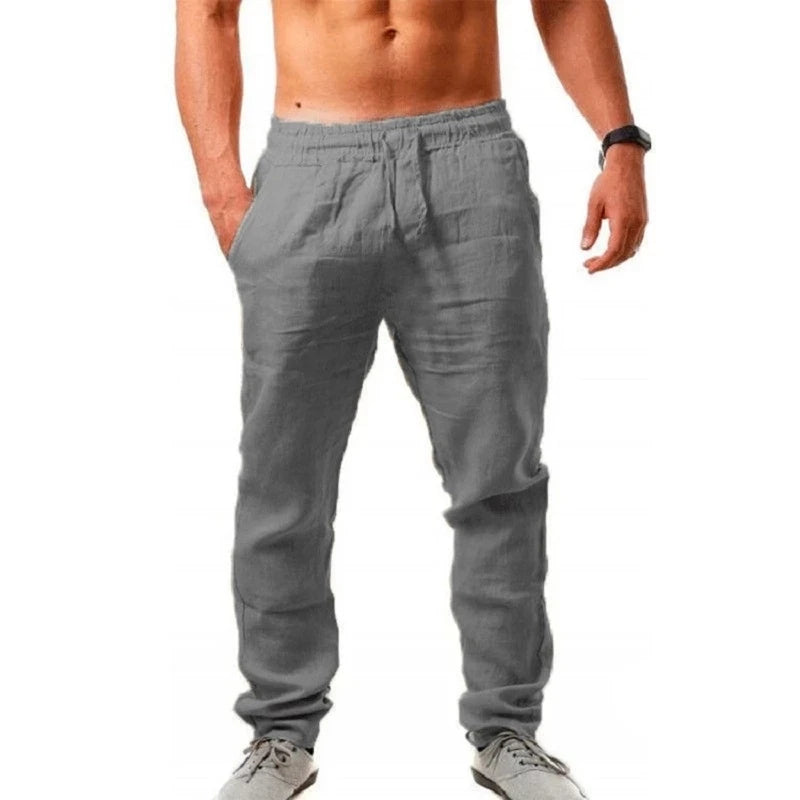 Linen Blend Trousers – The Breathable Casual Pants