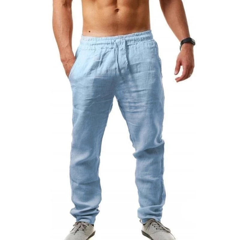 Linen Blend Trousers – The Breathable Casual Pants