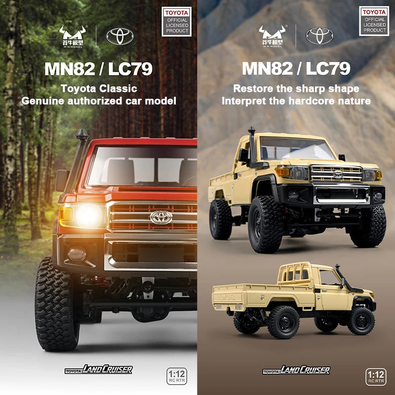 ZWN MN82 RC Pickup 1:12 – Retro 4WD Remote Control Truck with LEDs