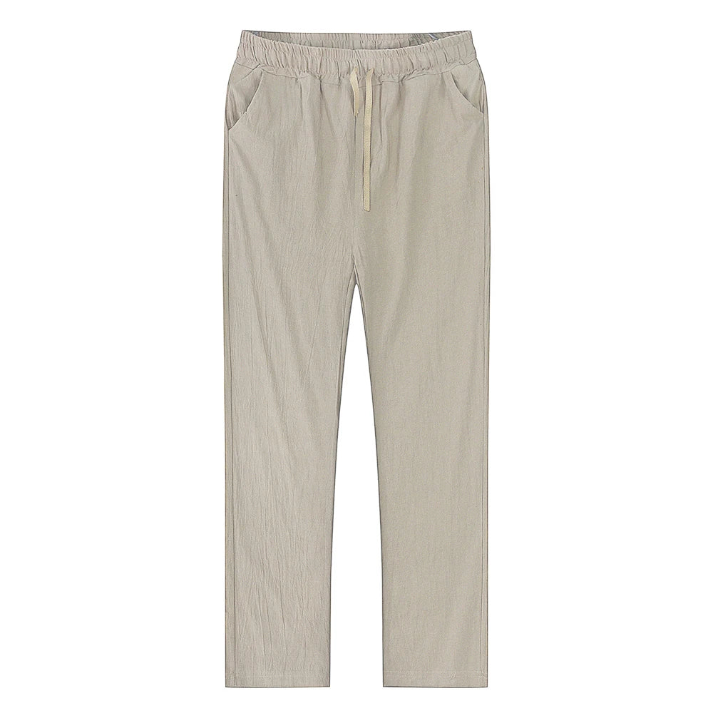 Linen Blend Trousers – The Breathable Casual Pants