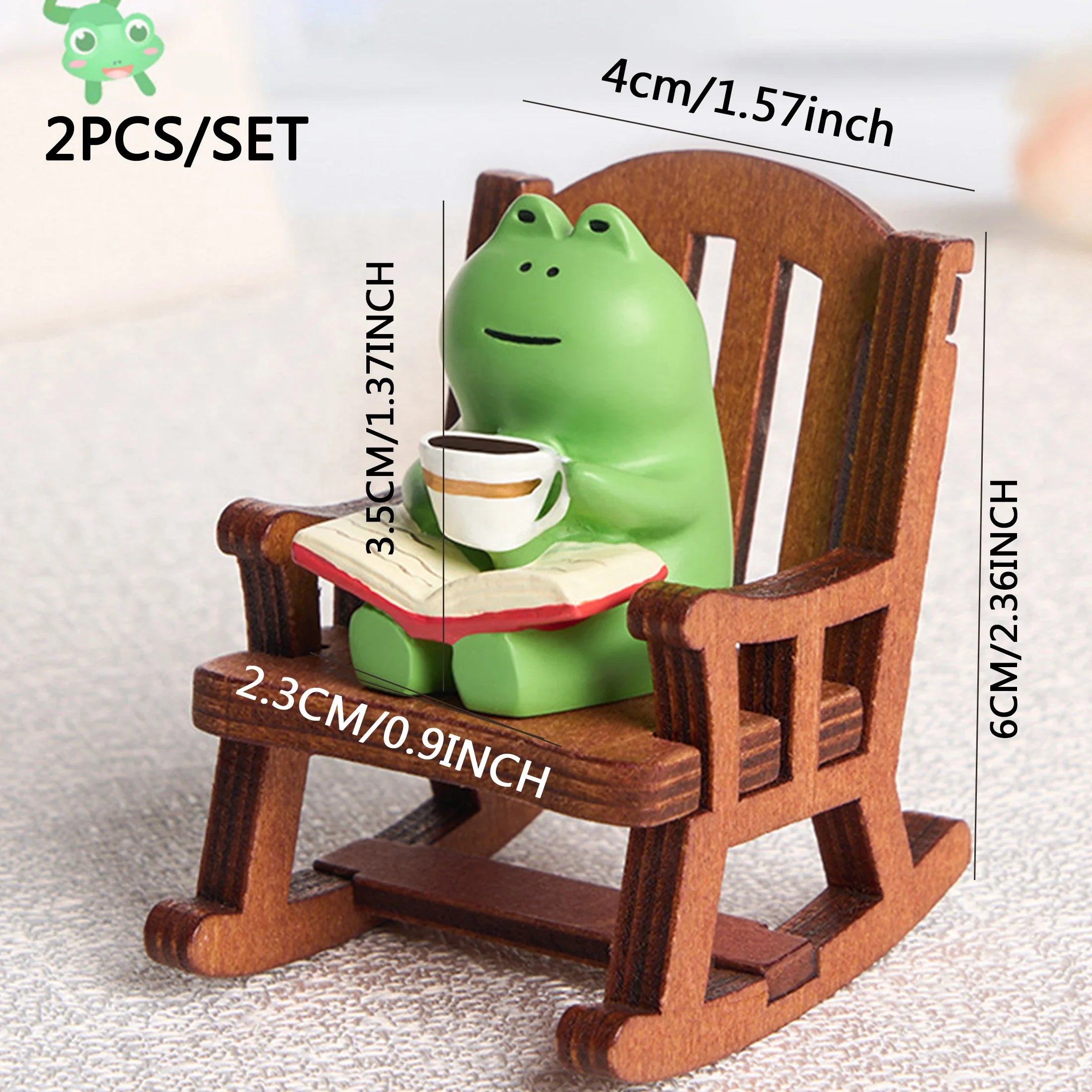Kawaii Frog Swing – Charming Office & Car Decor