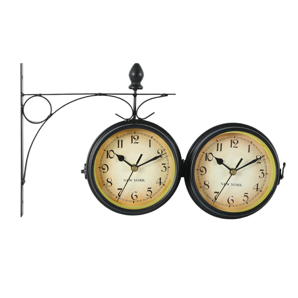 Vintage Timekeeper Double Clock