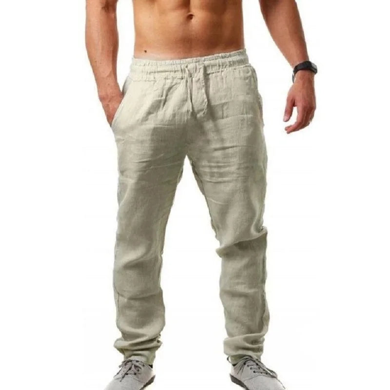 Linen Blend Trousers – The Breathable Casual Pants