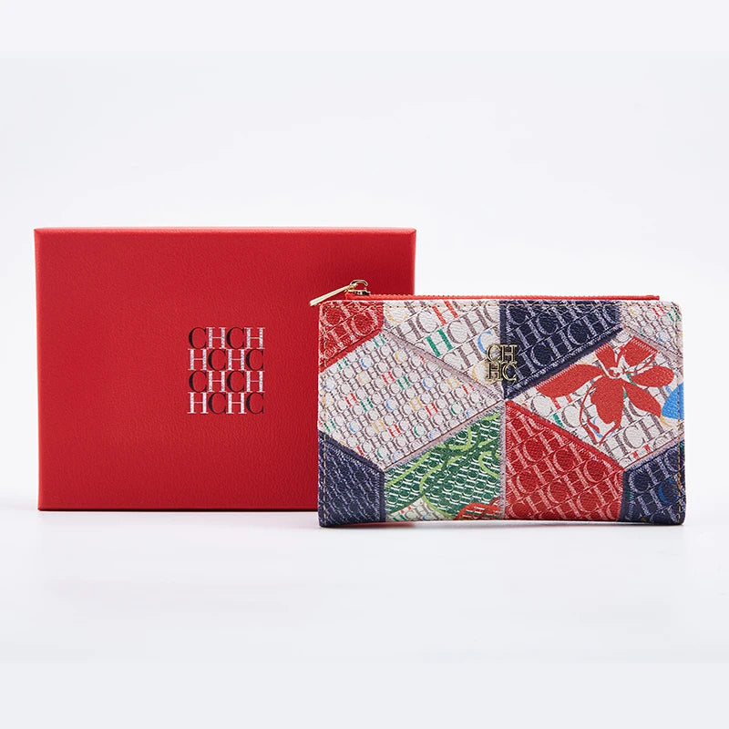 CartoonLuxe Wallet – Women’s Retro Long Purse