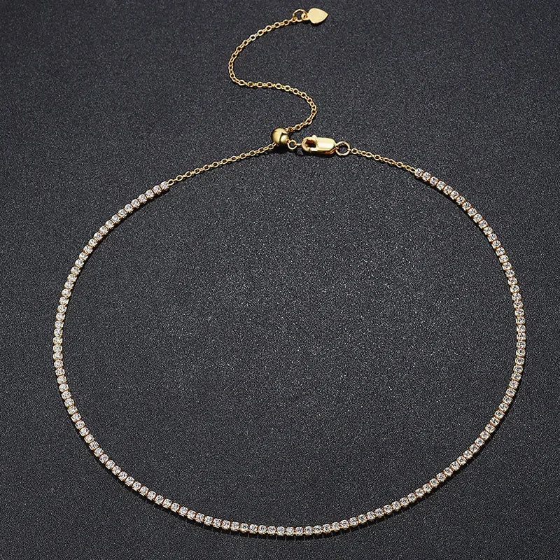 Luminia Luxe – 18K Gold Plated Rhinestone Choker