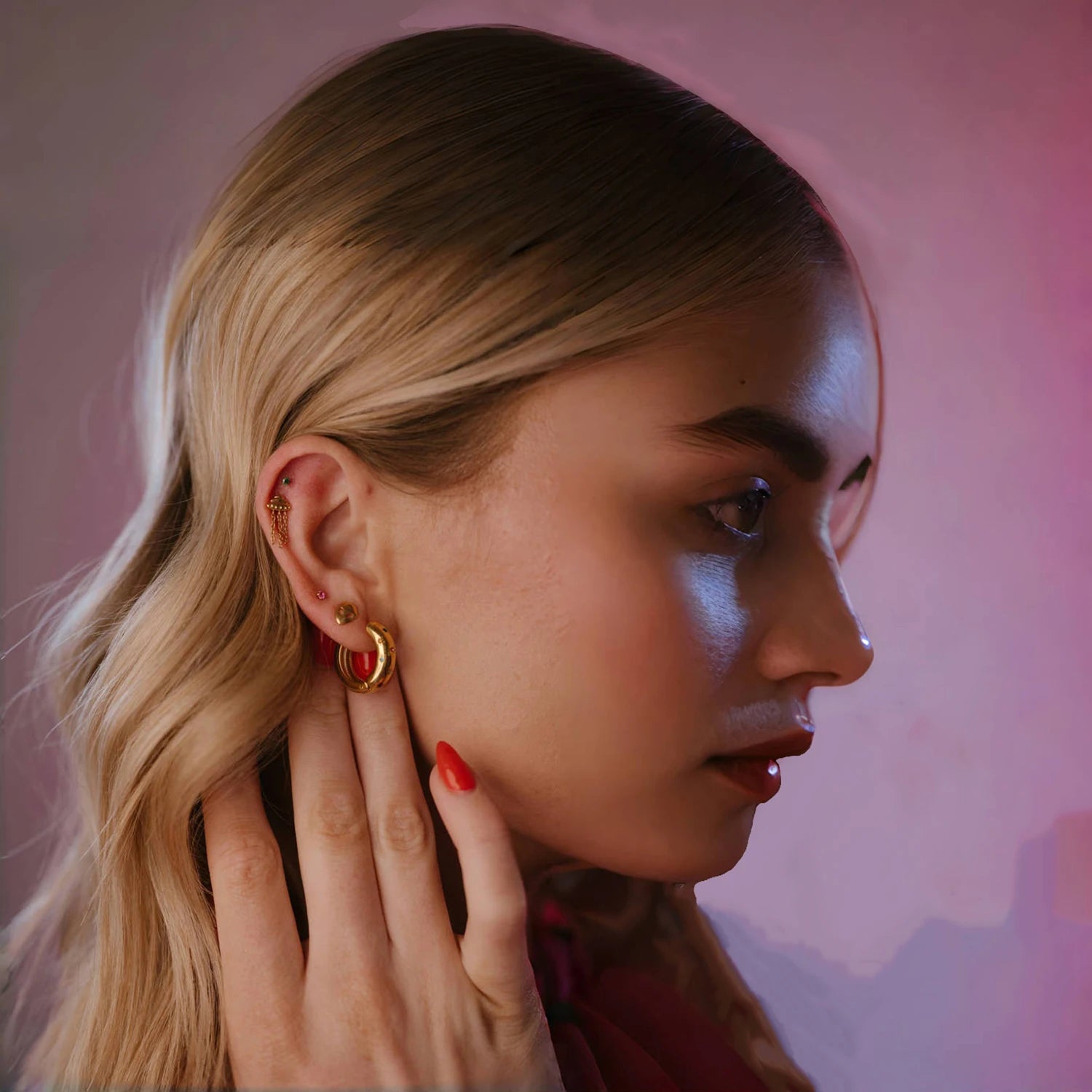 Meridian Classic – Stainless Steel Hoop Earrings for Women