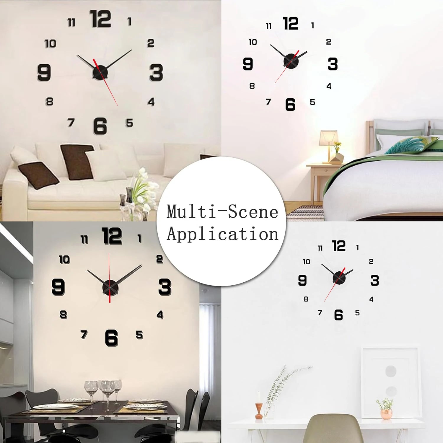 TimeFlow Frameless 3D Wall Clock