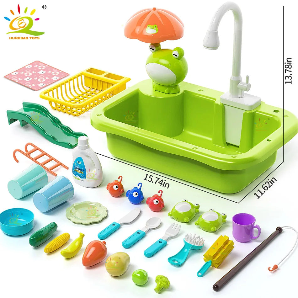 Splash & Spin Electric Dishwasher Playset