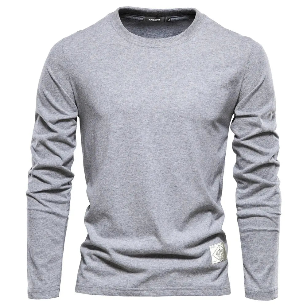 Classic Crew – The 100% Cotton Long Sleeve T-shirt