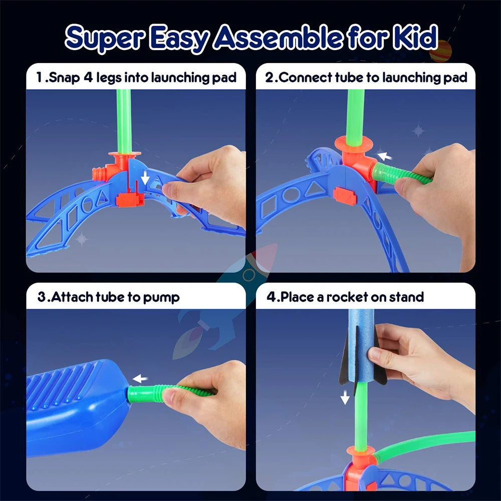 Air Boost Rocket Jumper – Pedal-Activated Soaring Rocket Game