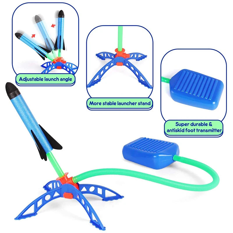 Air Boost Rocket Jumper – Pedal-Activated Soaring Rocket Game