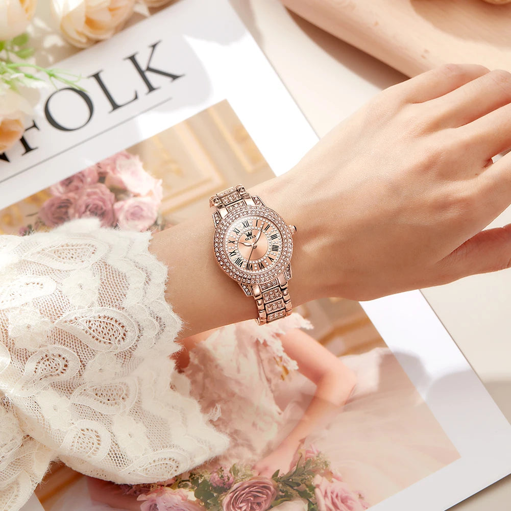 OLEVS Dazzle – The Luxury Diamond-Accented Women's Watch