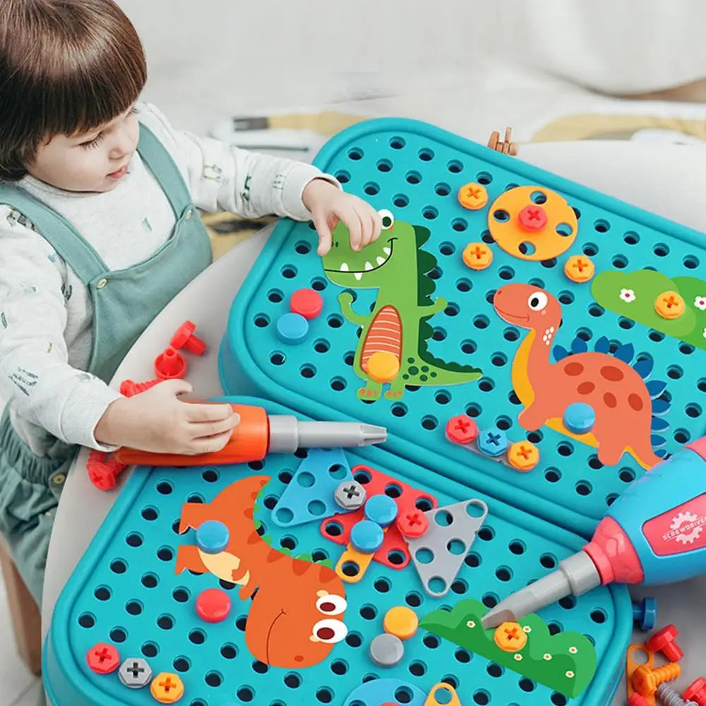 3D Puzzle Drill Tool Kit for Kids (211–351pcs)