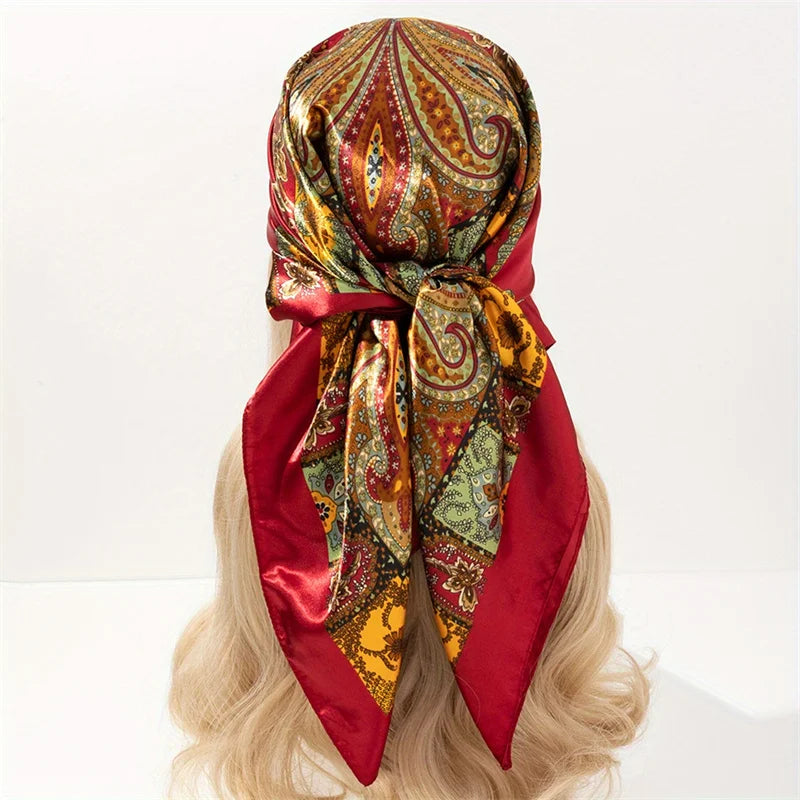 Aura Luxe – The Luxury Print Silk Scarf