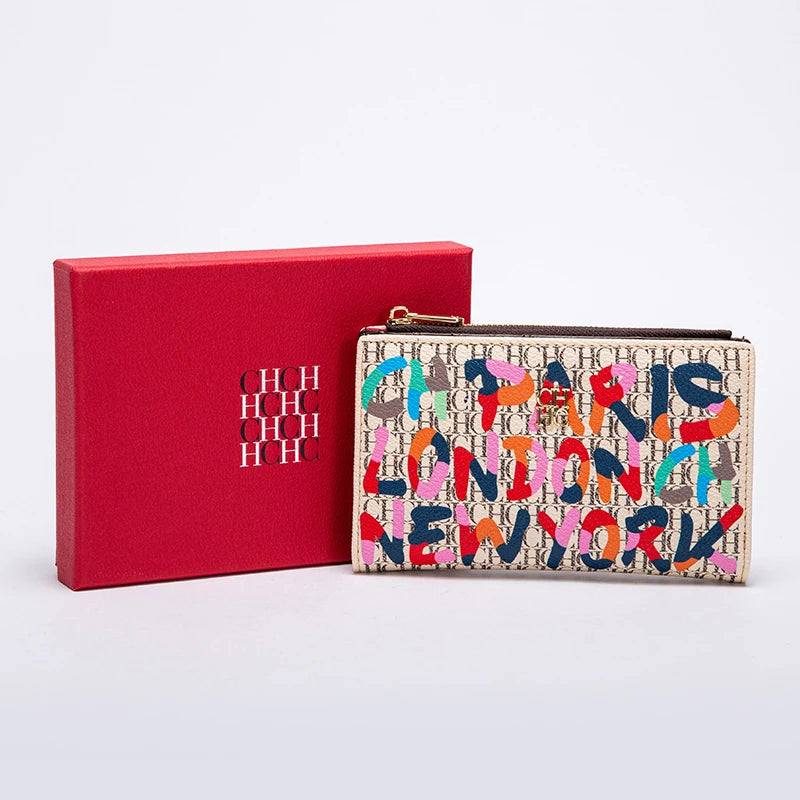 CartoonLuxe Wallet – Women’s Retro Long Purse