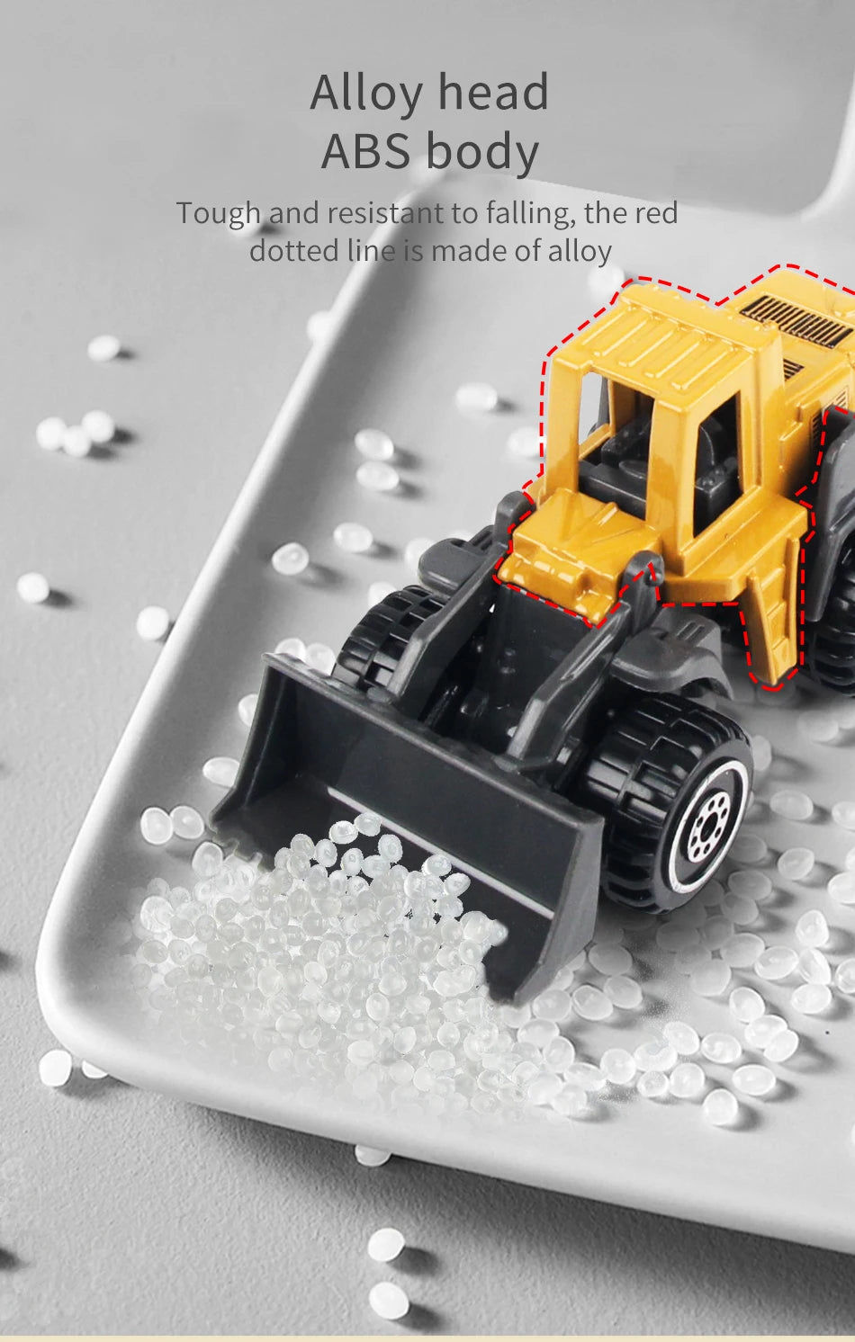 Build & Go Construction Fleet – 6-Piece Alloy Engineering Trucks Set