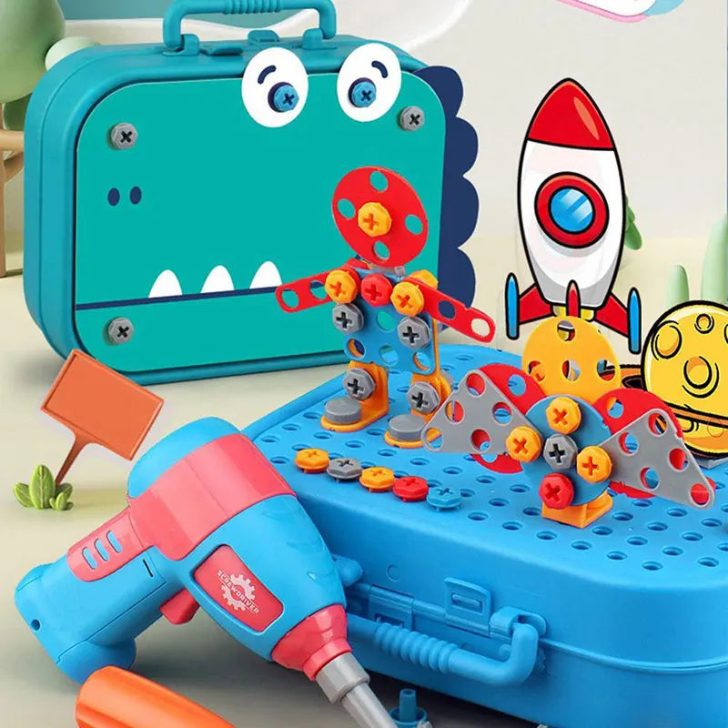 3D Puzzle Drill Tool Kit for Kids (211–351pcs)