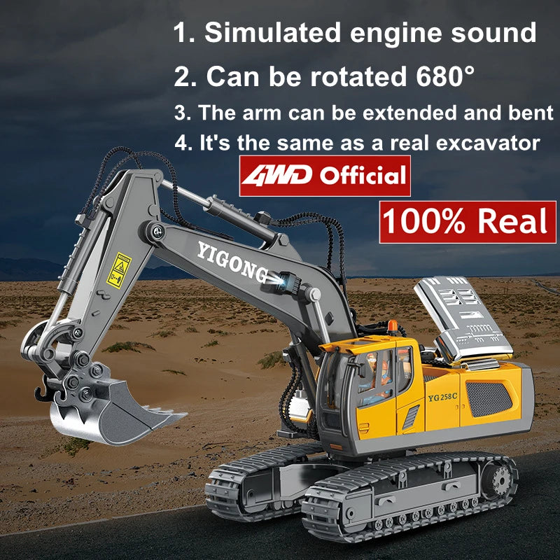 4WD RC Construction Vehicle – Remote Control Construction Toy