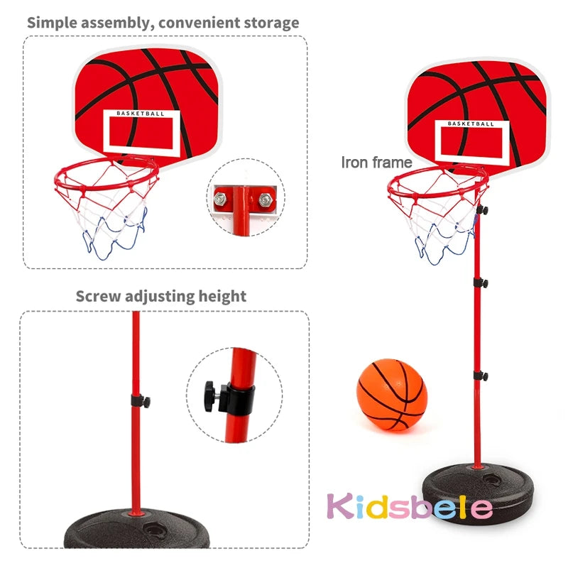 Kids Adjustable Basketball Hoop Set
